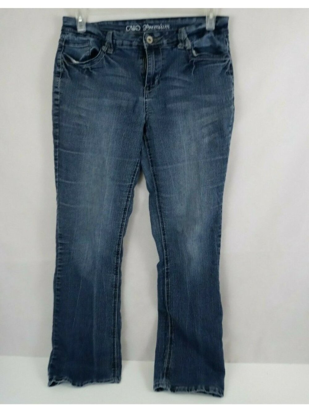 Cato Premium Embroidered Distressed Whiskered Bootcut Jeans Size 12 30x29